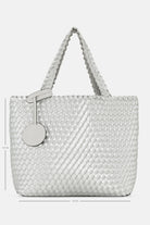 Reversible Tote Bag BAG08 M | Moonstruck Silver | Bag | Ilse Jacobsen
