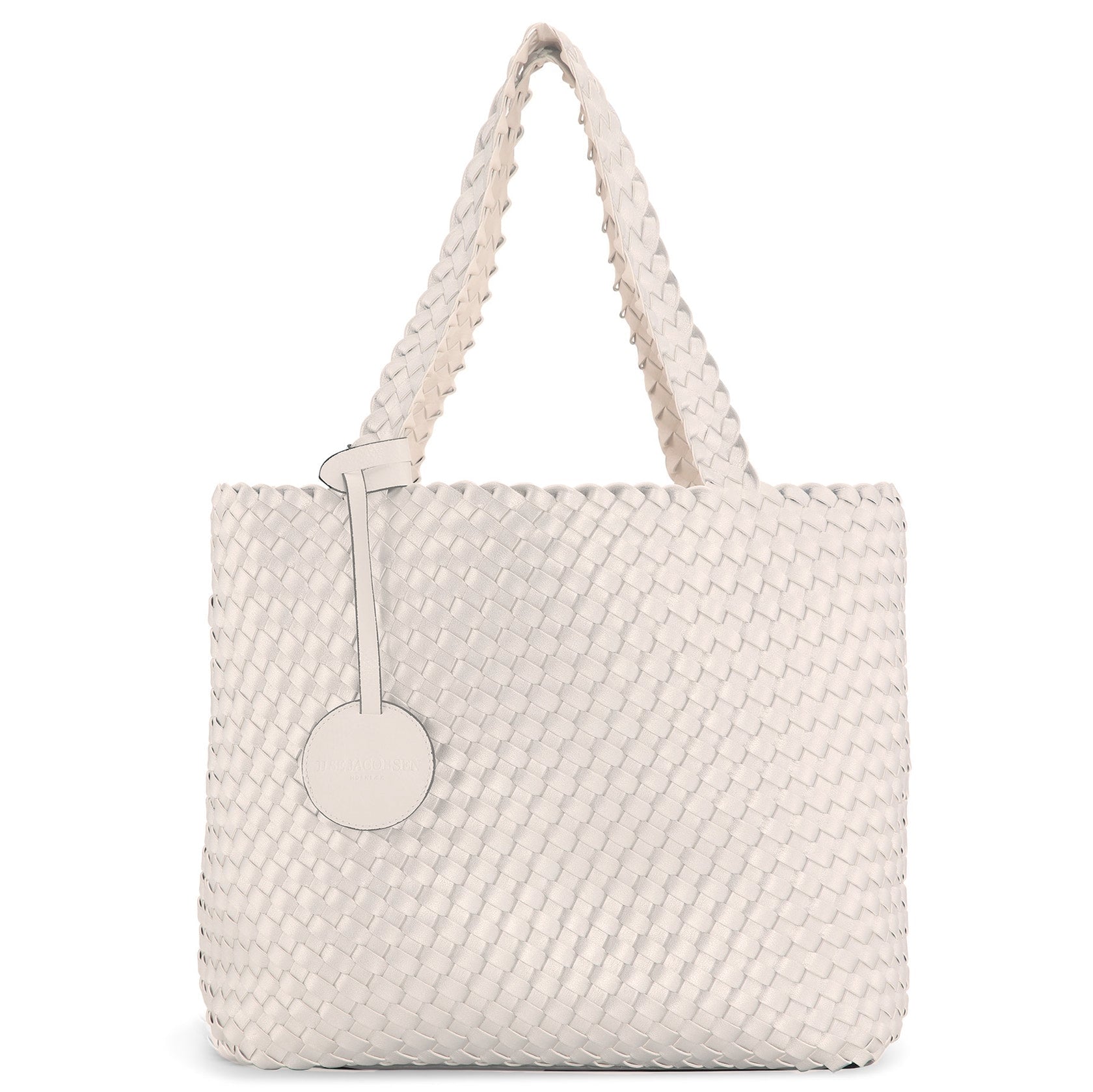 Reversible Tote Bag BAG08 M - 104710 Egg White Silver | Egg White Silver | Bag | Ilse Jacobsen