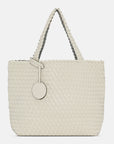 Reversible Tote Bag BAG08 M | Egg White Silver | Bag | Ilse Jacobsen