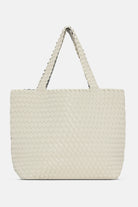 Reversible Tote Bag BAG08 M | Egg White Silver | Bag | Ilse Jacobsen