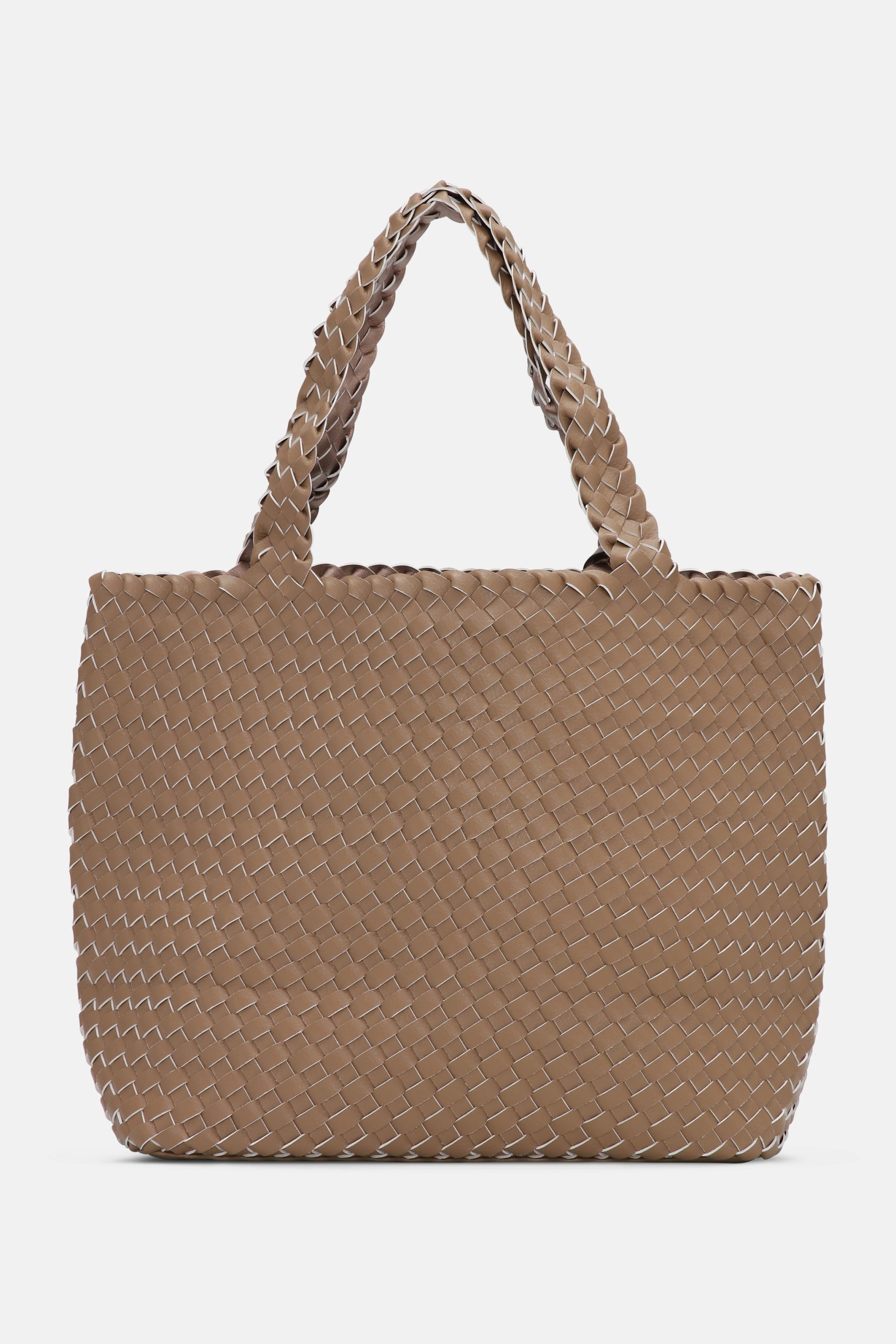Reversible Tote Bag BAG08 M - 248728 Mocca Metallic | Mocca Metallic Mocca | Bag | Ilse Jacobsen