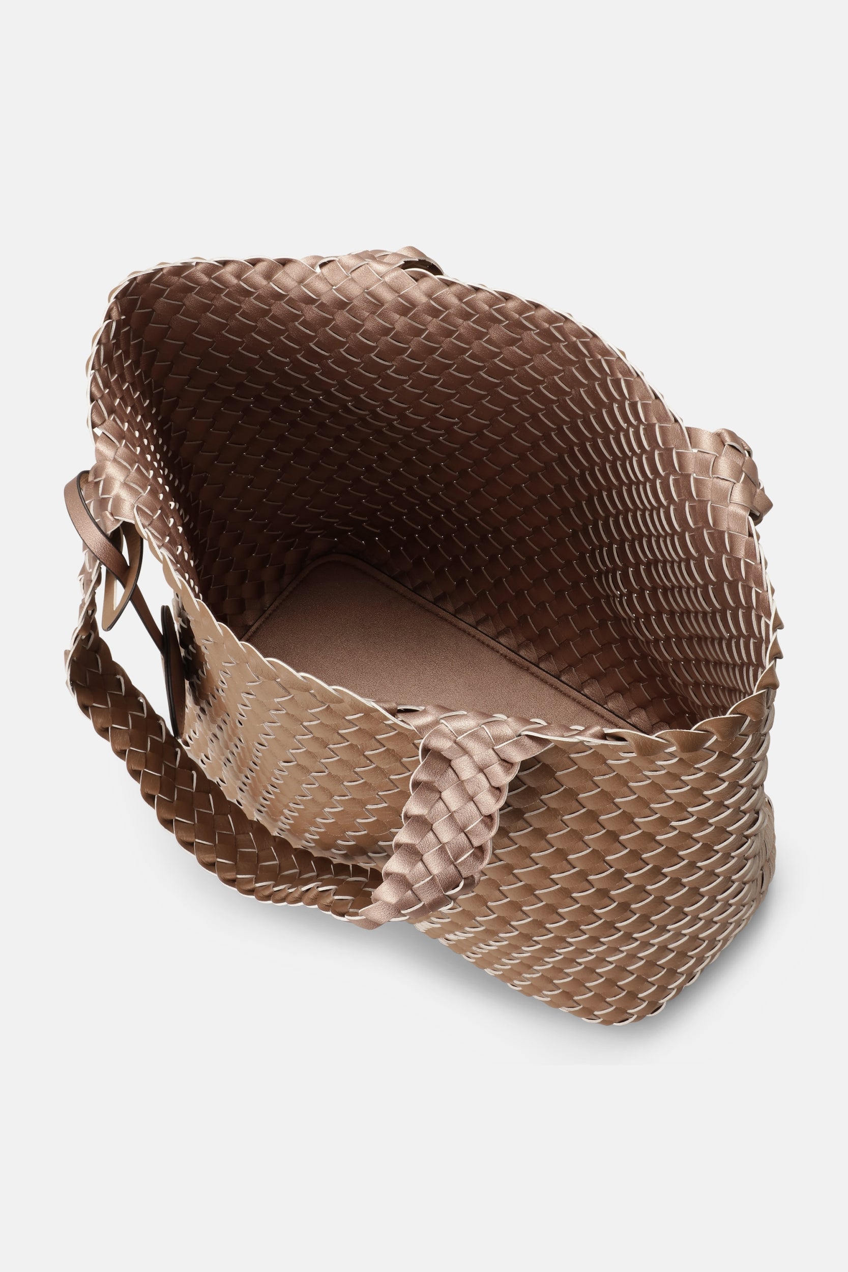 Reversible Tote Bag BAG08 M - 248728 Mocca Metallic | Mocca Metallic Mocca | Bag | Ilse Jacobsen