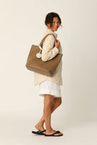 Reversible Tote bag BAG08 M | Goldy Sand Dollar Metallic | Bag | Ilse Jacobsen