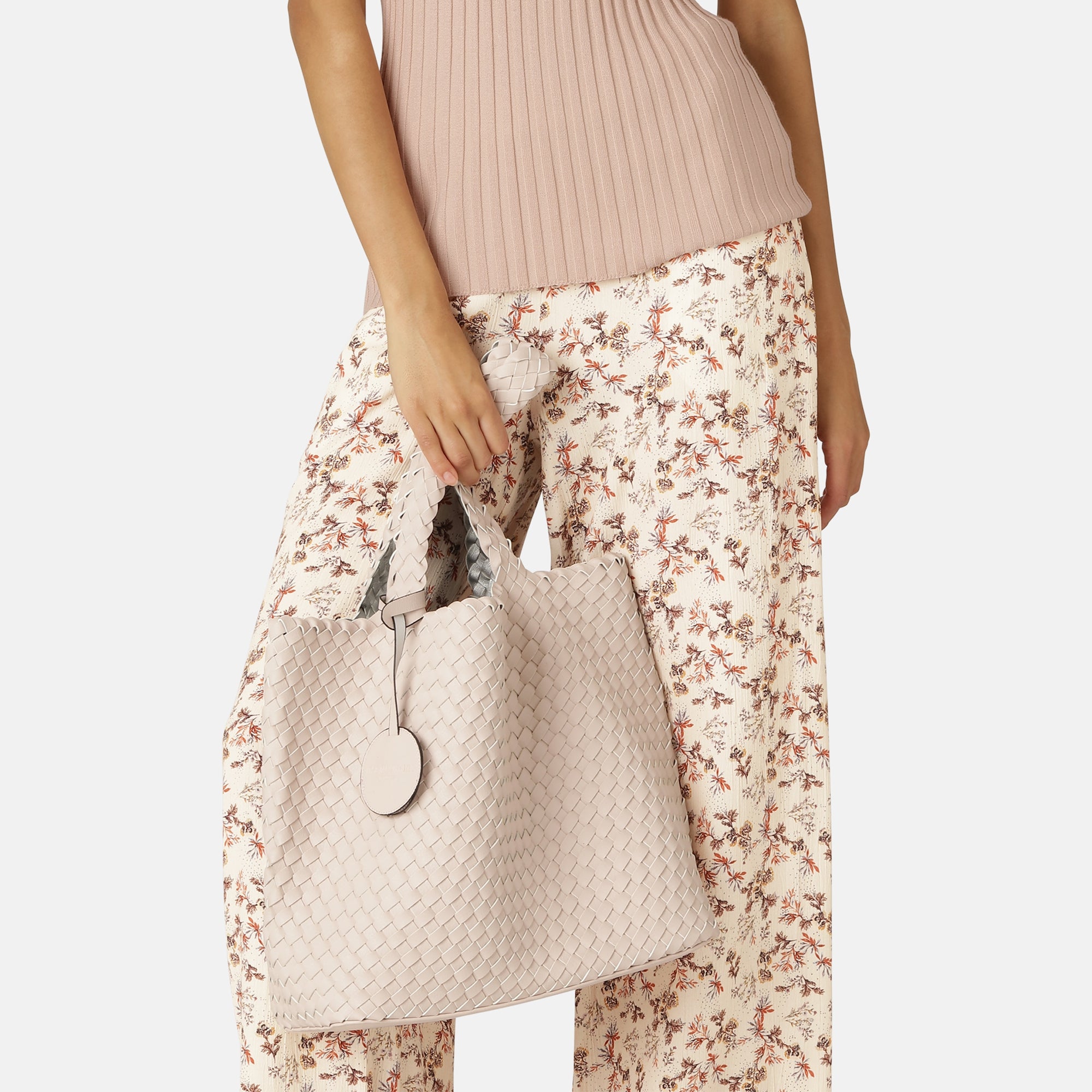 Reversible Tote bag BAG08 M - 320710 Rose Silver | Rose Silver | Bag | Ilse Jacobsen
