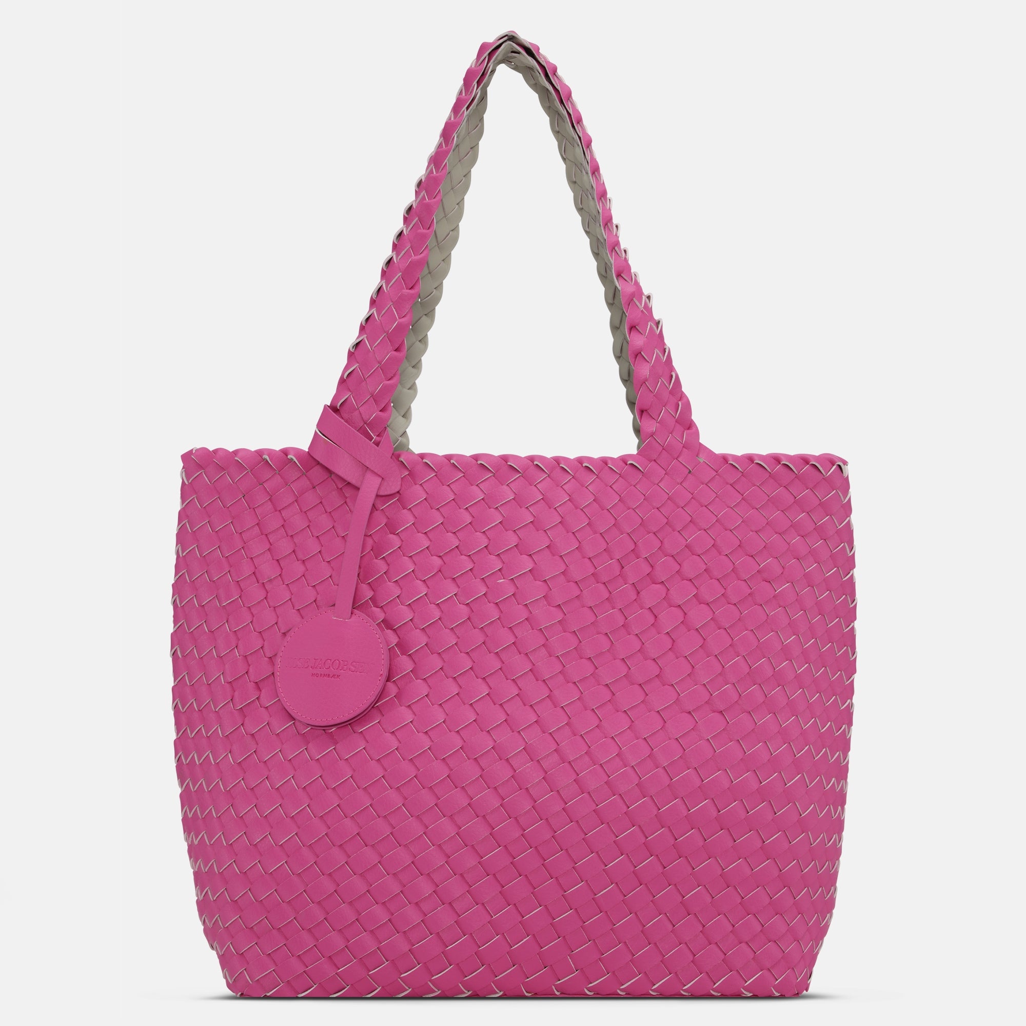 Reversible Tote Bag BAG08 M - 399151 Azalea Pink Sand | Azalea Pink Sand | Bag | Ilse Jacobsen