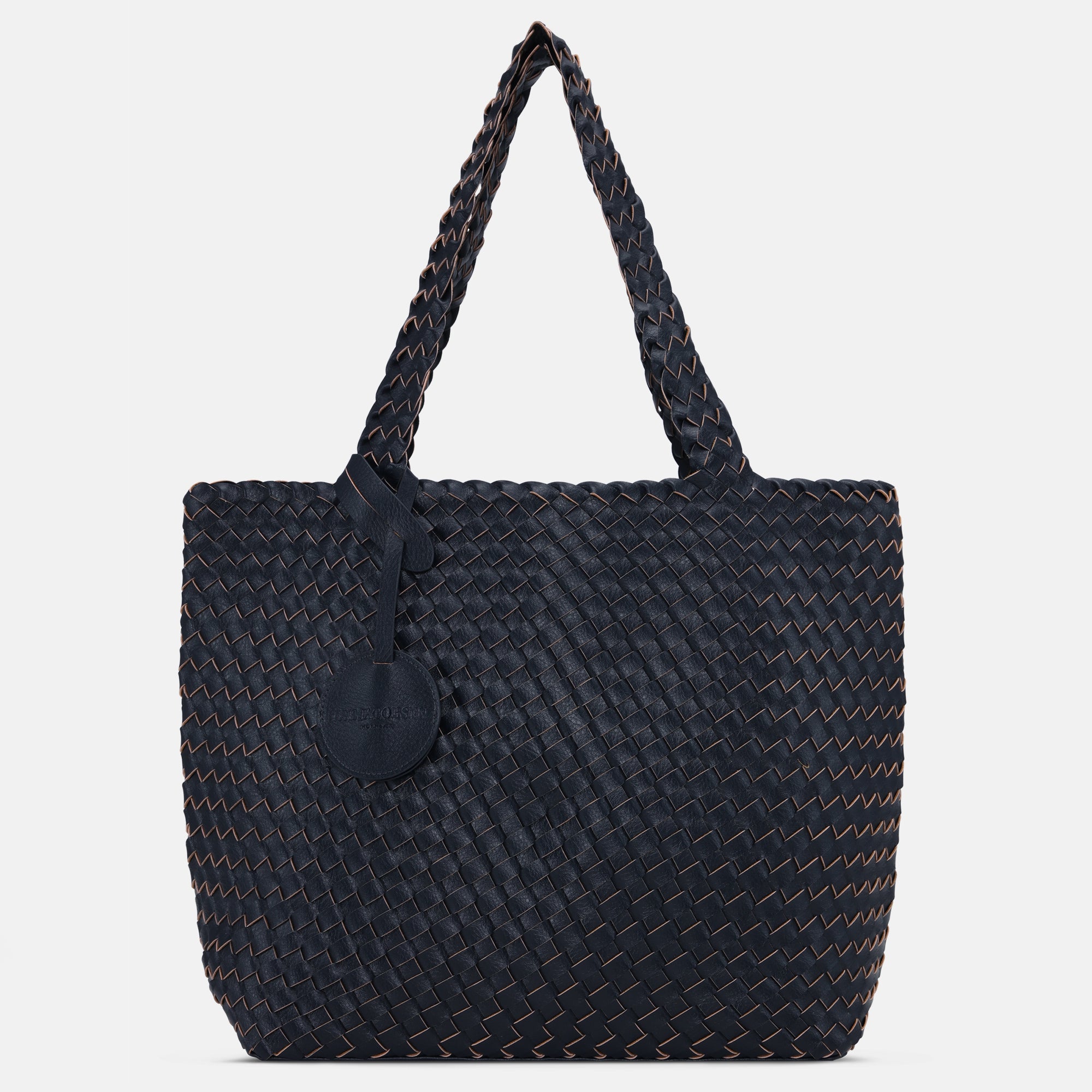 Reversible Tote Bag BAG08 M - 660660 Dark Indigo Dark Indigo | Dark Indigo Dark Indigo | Bag | Ilse Jacobsen