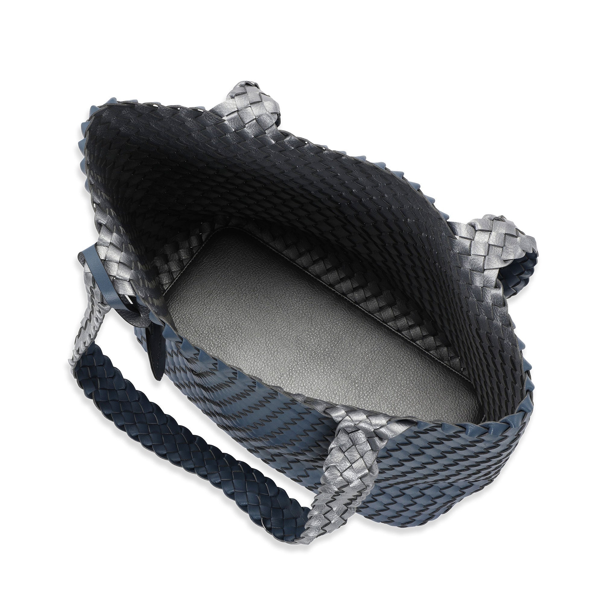 Reversible Tote bag BAG08 M - 685709 Orion Blue Antique Silver | Orion Blue Antique Silver | Bag | Ilse Jacobsen