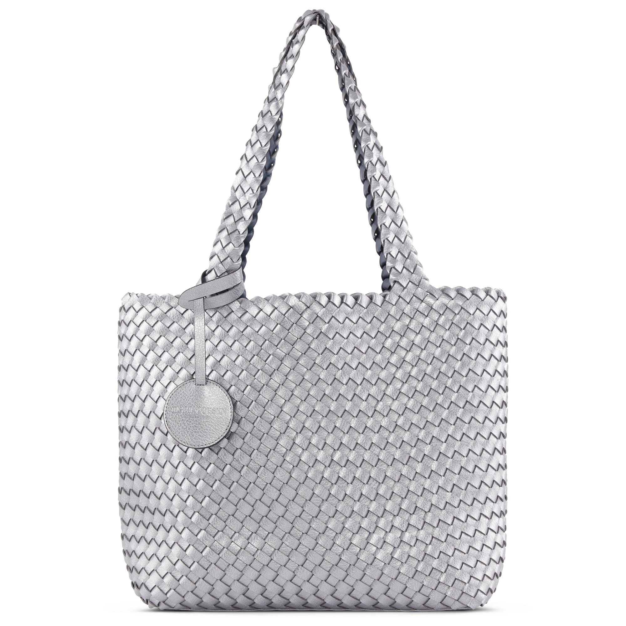 Reversible Tote bag BAG08 M - 685709 Orion Blue Antique Silver | Orion Blue Antique Silver | Bag | Ilse Jacobsen
