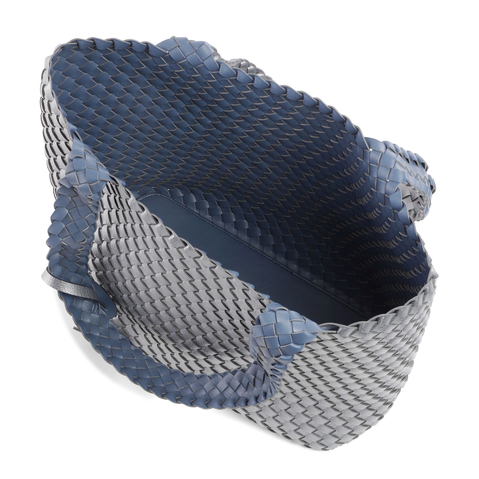 Reversible Tote bag BAG08 M - 685709 Orion Blue Antique Silver | Orion Blue Antique Silver | Bag | Ilse Jacobsen