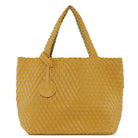 Reversible Tote bag BAG08 M | Citronella Lime Green Metallic | Bag | Ilse Jacobsen