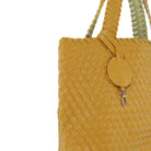 Reversible Tote bag BAG08 M | Citronella Lime Green Metallic | Bag | Ilse Jacobsen