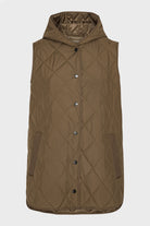Lang Gewatteerd Vest BEAT02 | Nut | Vest | Ilse Jacobsen