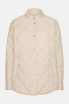 Gewatteerde Shirt Jacket BEAT04 | Light Camel | Jacket | Ilse Jacobsen