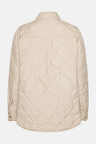 Gewatteerde Shirt Jacket BEAT04 | Light Camel | Jacket | Ilse Jacobsen