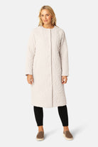 Lang Gewatteerde Jas BLOSSOM01 | Kit | Jacket | Ilse Jacobsen