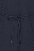 Lang Gewatteerde Jas BLOSSOM01 | Dark Indigo | Jacket | Ilse Jacobsen