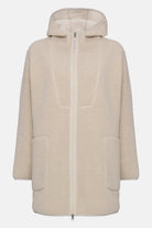 Teddy fleecejack met capuchon BONDEDPILE04 | Kit | Jacket | Ilse Jacobsen