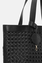 Gevlochten Strandtas BRAID01 | Black Black | Bag | Ilse Jacobsen