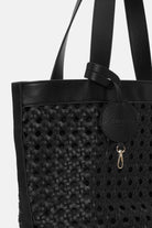 Gevlochten Shopper BRAID02 | Black Black | Bag | Ilse Jacobsen