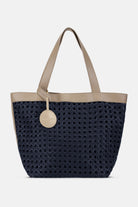 Gevlochten Shopper BRAID02 | Dark Indigo Sand Pile | Bag | Ilse Jacobsen