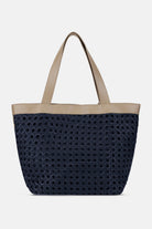 Gevlochten Shopper BRAID02 | Dark Indigo Sand Pile | Bag | Ilse Jacobsen