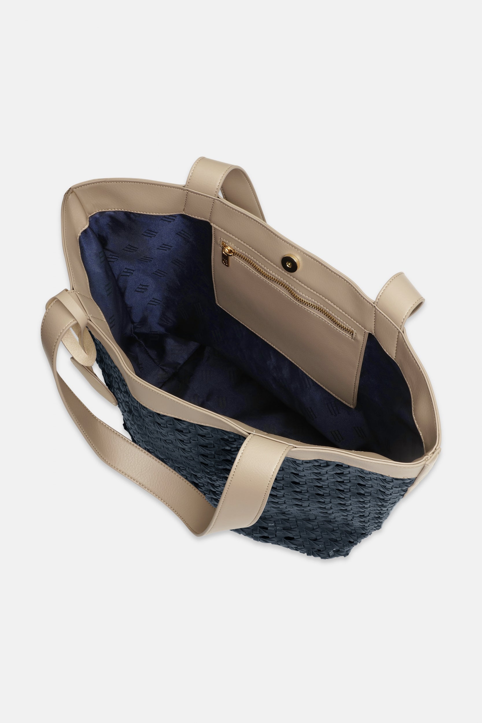 Gevlochten Shopper BRAID02 - 660148 Dark Indigo Sand Pile | Dark Indigo Sand Pile | Bag | Ilse Jacobsen