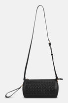 Gevlochten Clutch BRAID04 | Black Black | Bag | Ilse Jacobsen