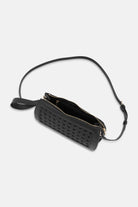 Gevlochten Clutch BRAID04 | Black Black | Bag | Ilse Jacobsen