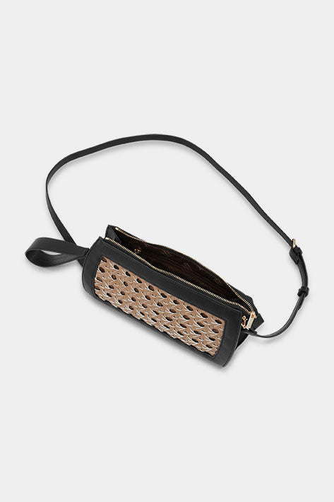 Gevlochten Clutch BRAID04 - 248001 Mocca Black | Mocca Black | Bag | Ilse Jacobsen
