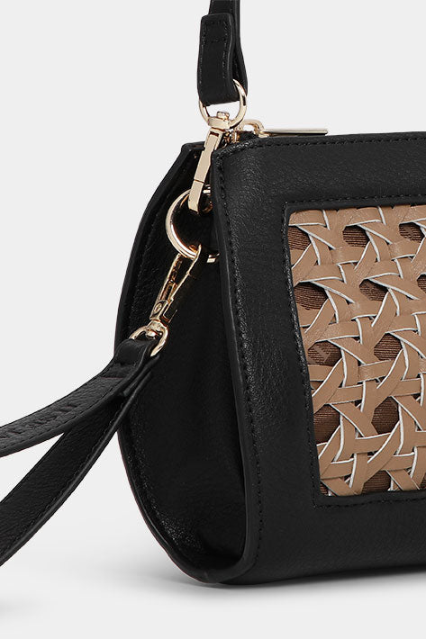 Gevlochten Clutch BRAID04 - 248001 Mocca Black | Mocca Black | Bag | Ilse Jacobsen