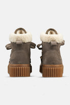 Suède veterlaarsjes met lamsvacht CALIRA02 | Falcon Clay | Shoes | Ilse Jacobsen