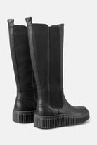 Hoge leren laarzen CALIRA07 | Black Black | Shoes | Ilse Jacobsen
