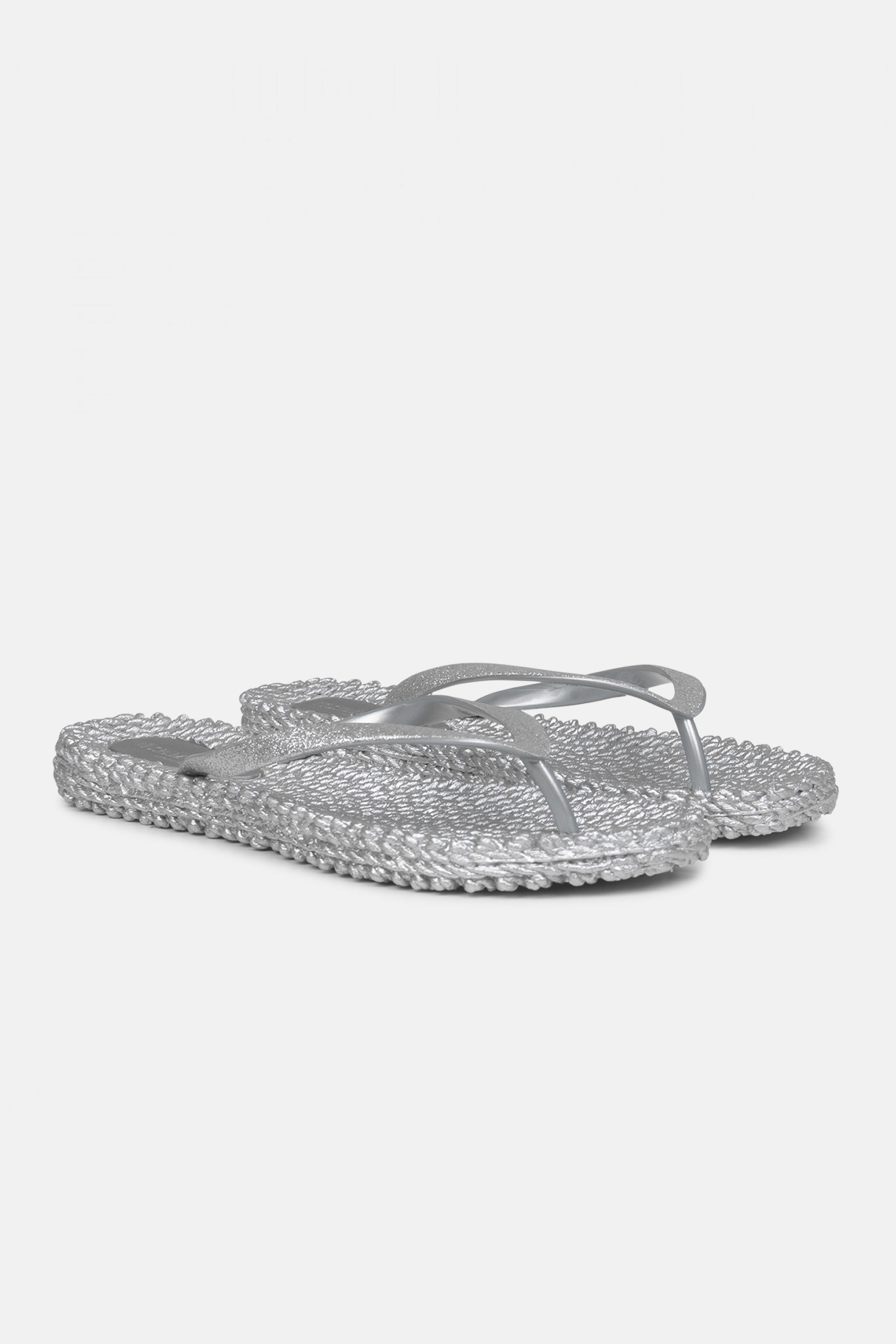 Slipper met glitter CHEERFUL01 | Silver | Flip Flop | Ilse Jacobsen