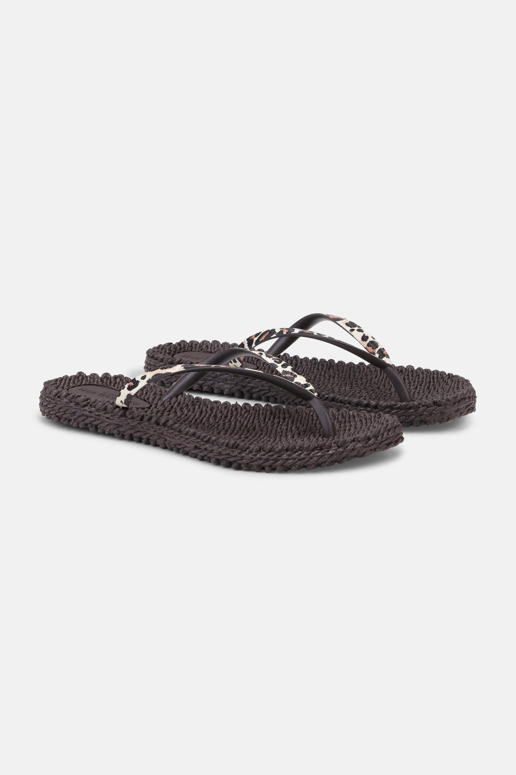 Slippers met leopardprint CHEERFUL01P - 263 Brown Panthera Print | Brown Panthera Print | Flip Flop | Ilse Jacobsen