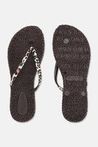 Slippers met leopardprint CHEERFUL01P | Brown Panthera Print | Flip Flop | Ilse Jacobsen