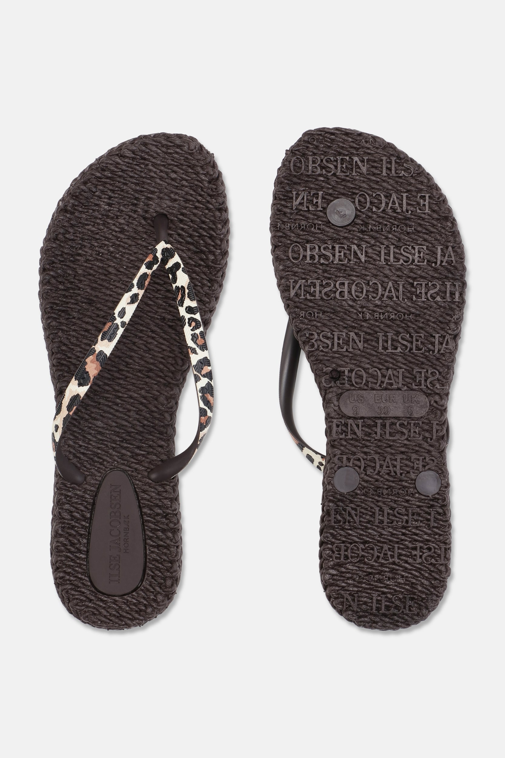 Slippers met leopardprint CHEERFUL01P - 263 Brown Panthera Print | Brown Panthera Print | Flip Flop | Ilse Jacobsen