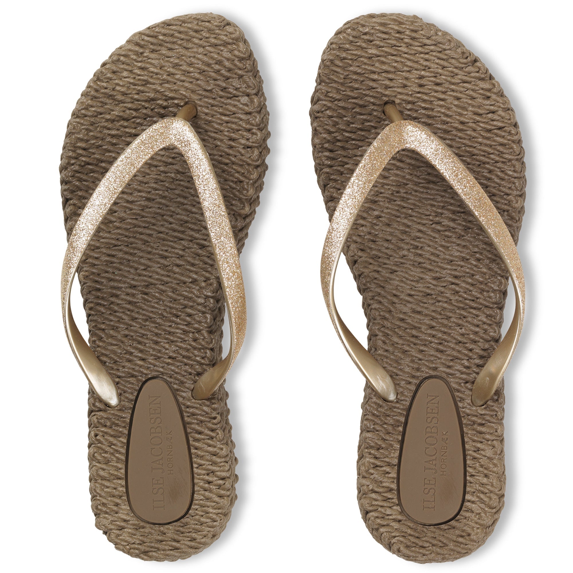 Slippers met glitter CHEERFUL01 - 234 Cub Brown | Cub Brown | Flip Flop | Ilse Jacobsen