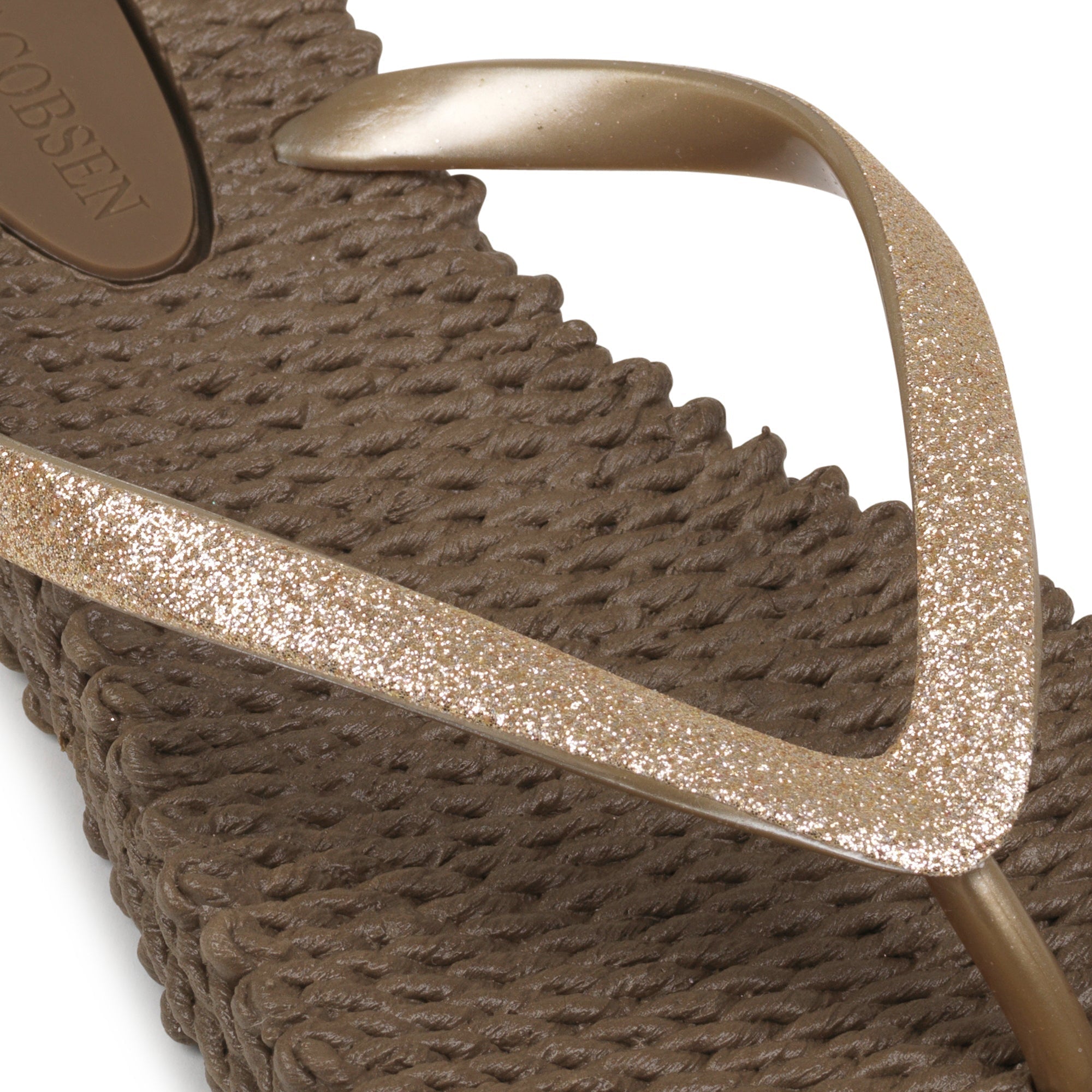 Slippers met glitter CHEERFUL01 - 234 Cub Brown | Cub Brown | Flip Flop | Ilse Jacobsen