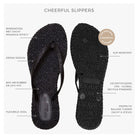 Slippers met glitter CHEERFUL01 | North Green | Flip Flop | Ilse Jacobsen