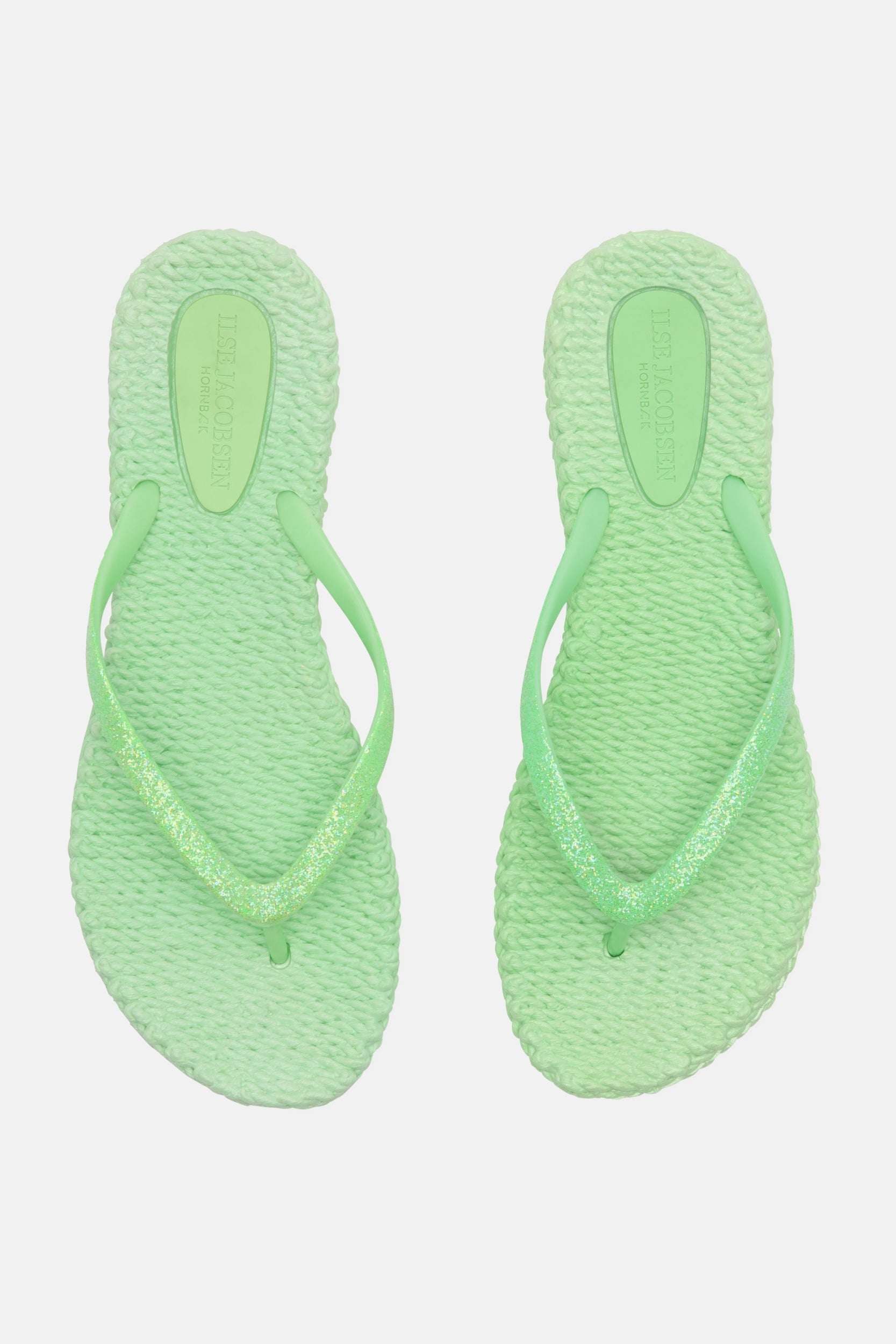 Slippers met subtiele glitter CHEERFUL01 | Bright Green | Flip Flop | Ilse Jacobsen