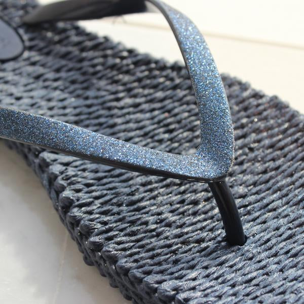 Slippers met glitter CHEERFUL01 - 620 Indigo | Indigo | Flip Flop | Ilse Jacobsen