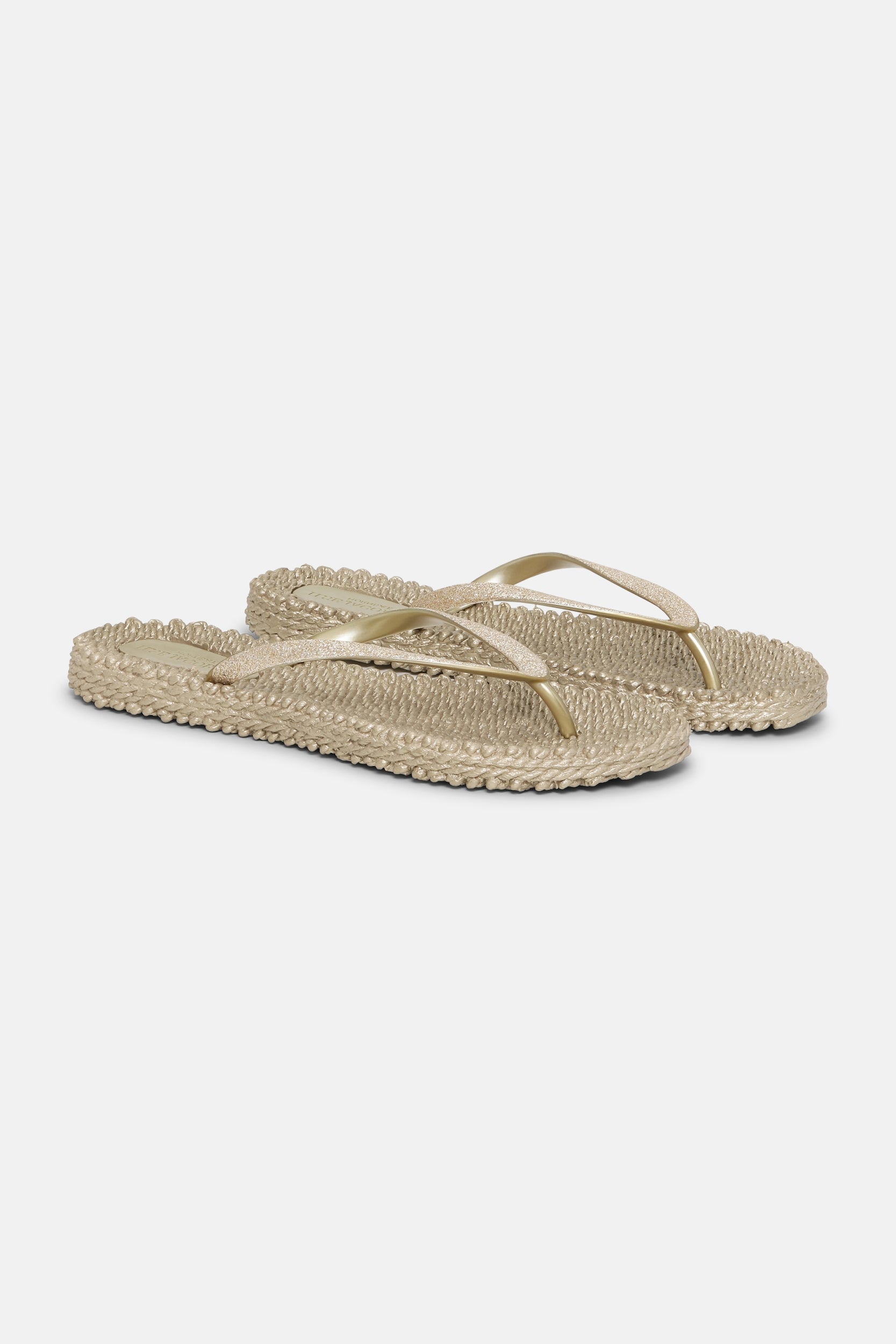 Slippers met subtiele glitter CHEERFUL01 | Platin | Flip Flop | Ilse Jacobsen