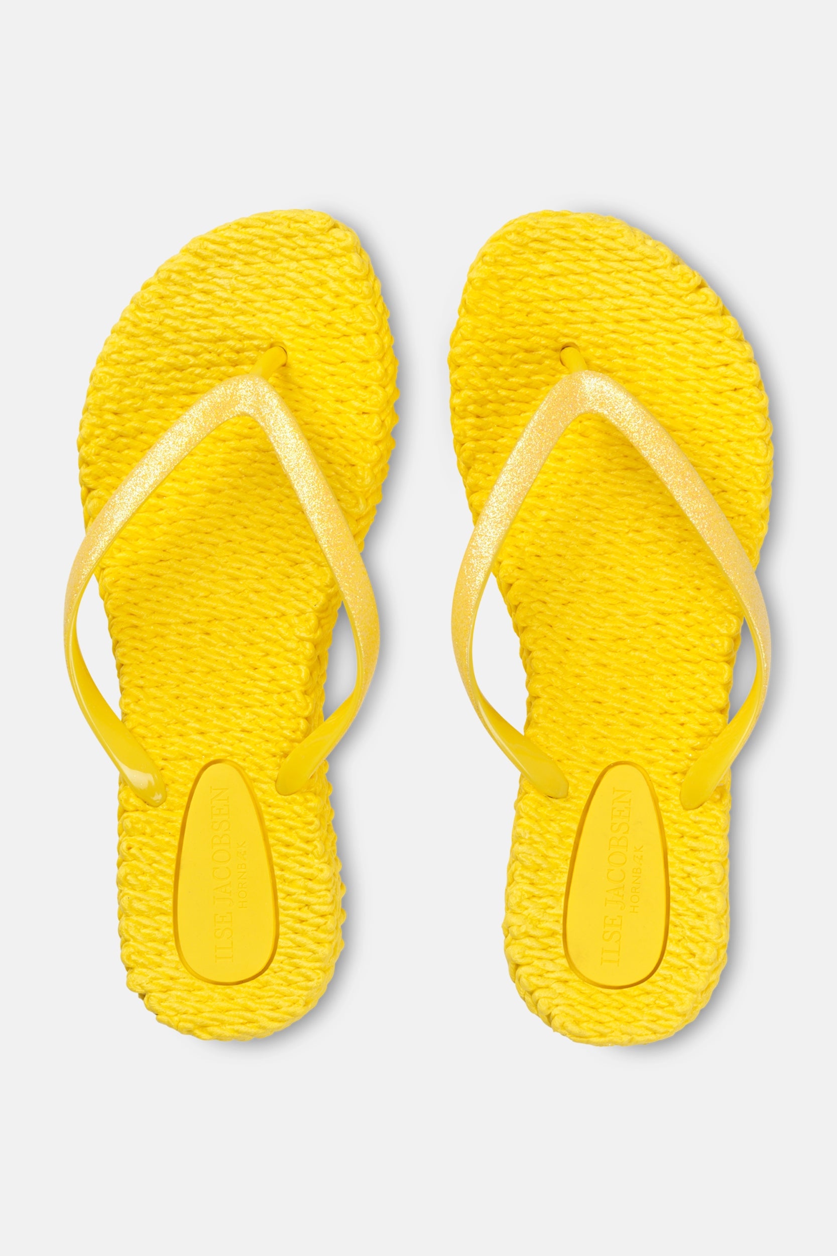 Slippers met subtiele glitter CHEERFUL01 | Yellow | Flip Flop | Ilse Jacobsen