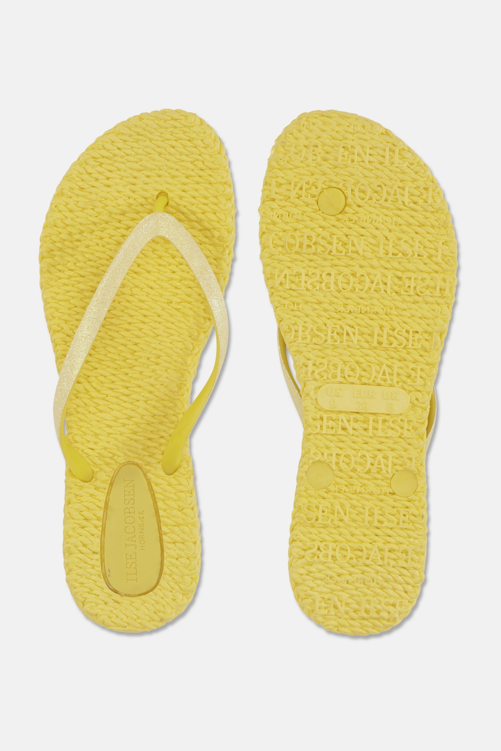 Slippers met glitter CHEERFUL01 - 807 Pale Banana | Pale Banana | Flip Flop | Ilse Jacobsen