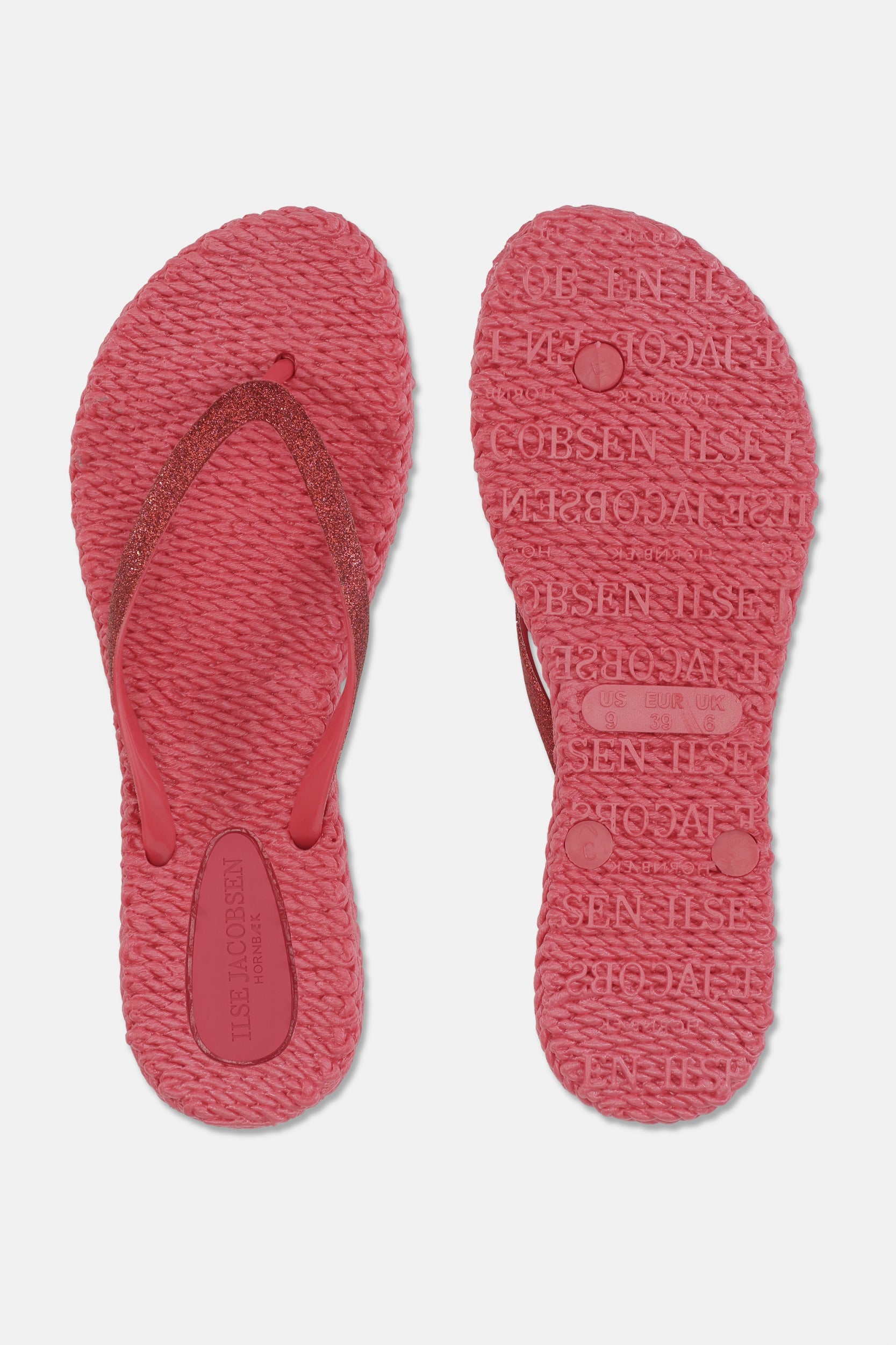 Slippers met glitter CHEERFUL01 - 890 Raspberry | Raspberry | Flip Flop | Ilse Jacobsen