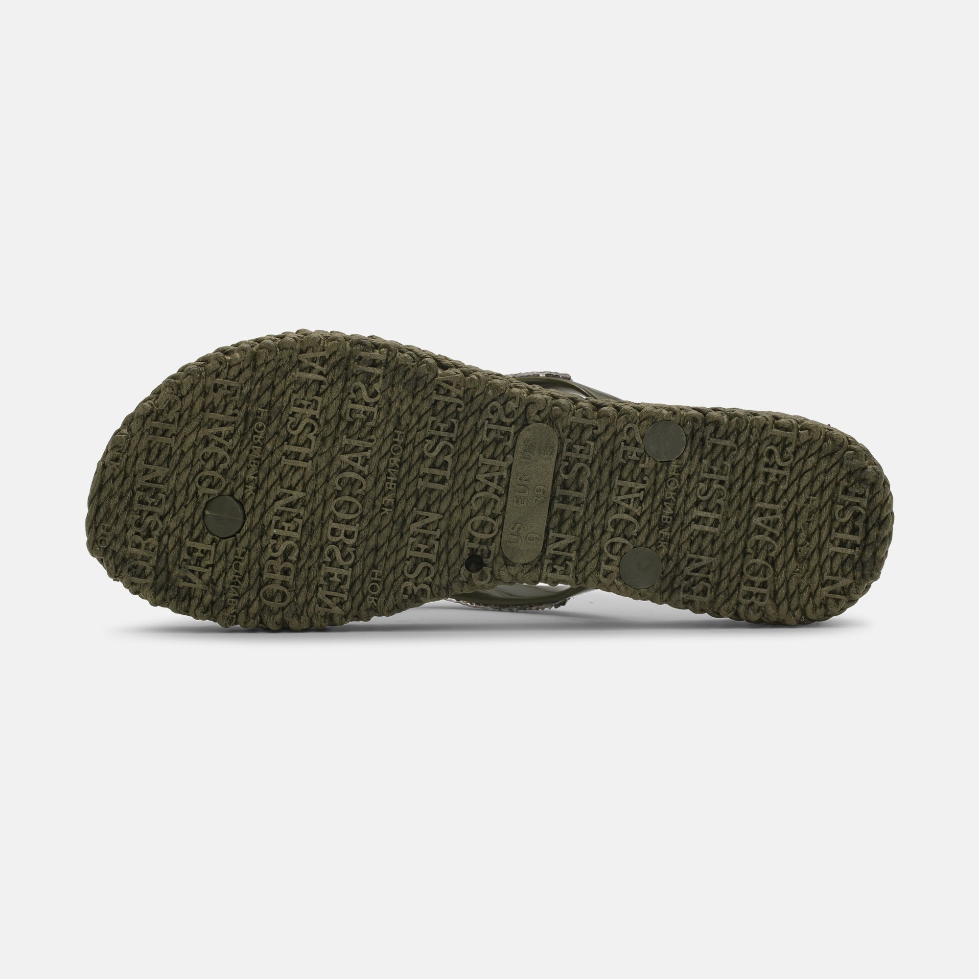Slippers met glitter CHEERFUL03G - 410 Army | Army | Flip Flop | Ilse Jacobsen