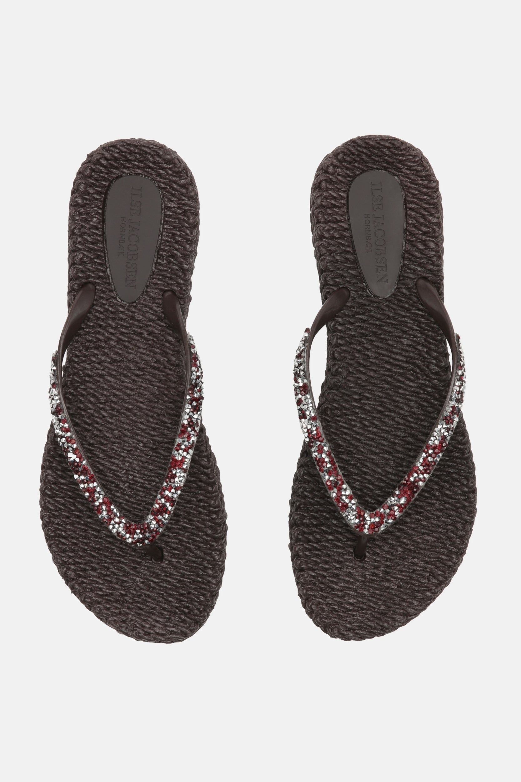 Slippers met glitter CHEERFUL03G - 540 Prune | Prune | Flip Flop | Ilse Jacobsen
