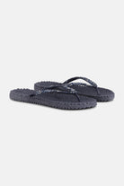 Slippers met zilveren mix strass steen CHEERFUL03G | Ombre Blue | Flip Flop | Ilse Jacobsen