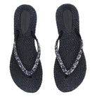 Slippers met glitter CHEERFUL03G | Dark Indigo | Flip Flop | Ilse Jacobsen