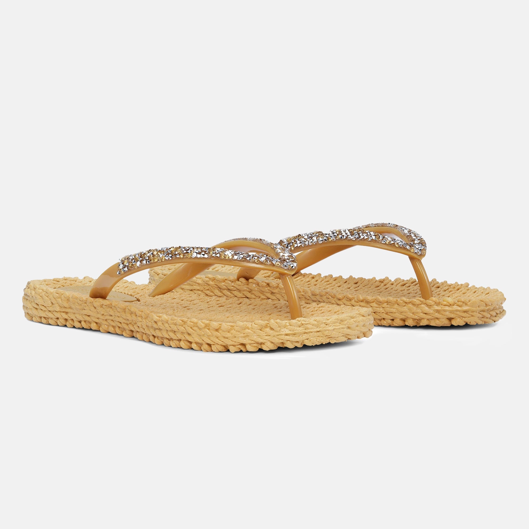 Slippers met grove glitter CHEERFUL03G - 817 Dijon | Dijon | Flip Flop | Ilse Jacobsen